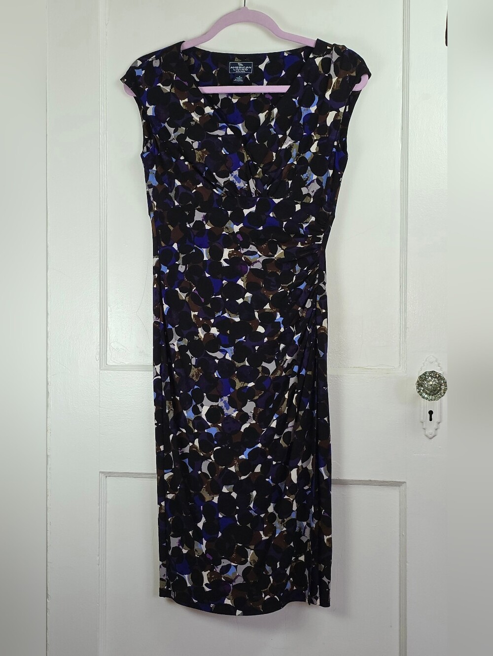 American Living Fitted Knit Abstract Dress Size 2